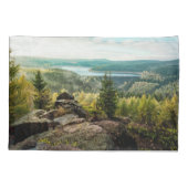 Wälder | Erzgebirge Deutschland Kissenbezug (Rückseite)