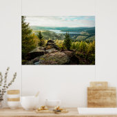 Wälder | Erzgebirge Deutschland Poster (Küche)