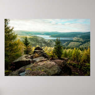 Wälder   Erzgebirge Deutschland Poster
