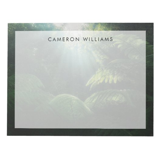 Wälder | Fernen im Regenwald Notizblock (Vorderseite)