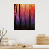 Wälder flüstern, Bäume Wälder Landschaft Kunst Poster (Küche)