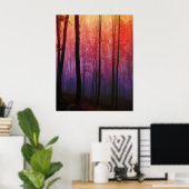 Wälder flüstern, Bäume Wälder Landschaft Kunst Poster (Heimbüro)