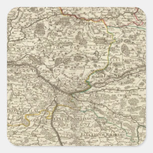 Wälder Frankreichs Quadratischer Aufkleber