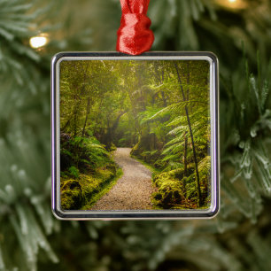 Wälder   Fußweg in den Wald Ornament Aus Metall