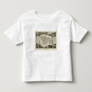 Wälder gezeigt durch das Punktieren des Bezirkes Kleinkind T-shirt