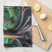 Wälder | Grünland und Wälder Geschirrtuch (Viertel Falte)