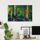 Wälder | Grünland und Wälder Poster (Heimbüro)