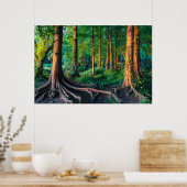 Wälder | Grünland und Wälder Poster (Küche)