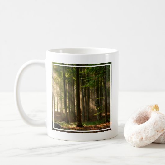 Wälder | Herbstwald Kaffeetasse (Mit Donut)