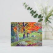 Wälder im Herbst durch die Frederic Edwin Church Postkarte (Stehend Vorderseite)