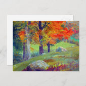 Wälder im Herbst durch die Frederic Edwin Church Postkarte (Vorne/Hinten)
