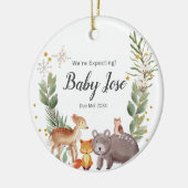 Wälder im Wald erwarten wir Eltern Keramik Ornament (Links)