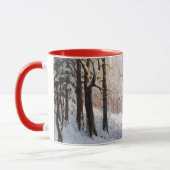 Wälder im Winter, Kunstmalerei, Tasse (Links)