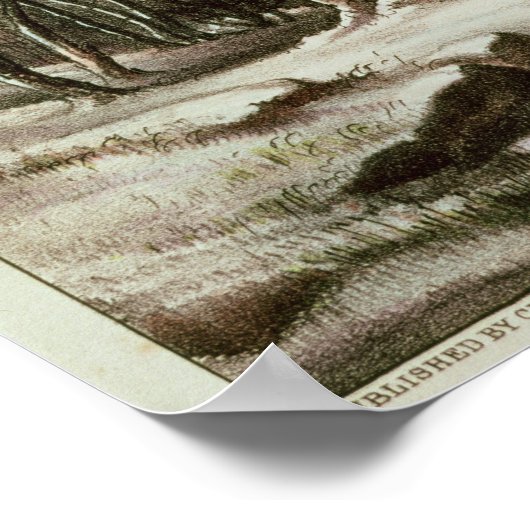 Wälder im Winter Poster (Ecke)