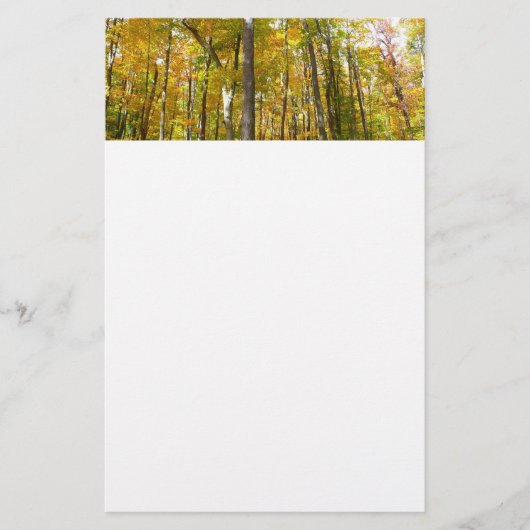 Wälder in Gelben Blätter Herbstlandschaft Briefpapier (Vorderseite)