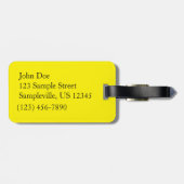 Wälder in Gelben Blätter Herbstlandschaft Gepäckanhänger (Rückseite horizontal)