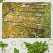 Wälder in Gelben Blätter Herbstlandschaft Geschirrtuch (Gefaltet)