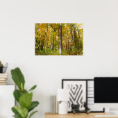 Wälder in Gelben Blätter Herbstlandschaft Poster (Heimbüro)