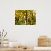 Wälder in Gelben Blätter Herbstlandschaft Poster (Küche)