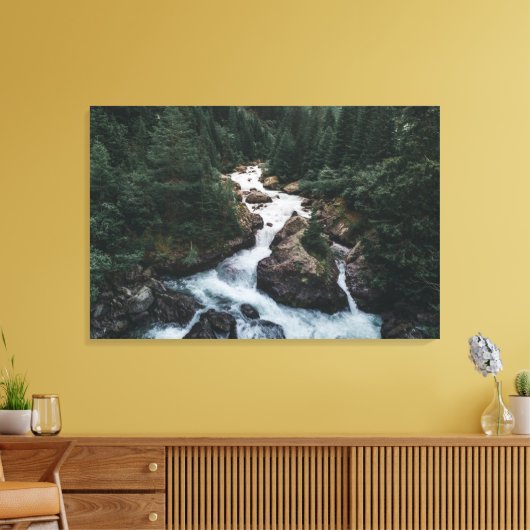 Wälder | Kanton Graubünden Leinwanddruck (Insitu (Wohnzimmer))