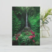 Wälder | Leke Leke Wasserfälle in Bali Dankeskarte (Stehend Vorderseite)