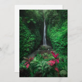Wälder | Leke Leke Wasserfälle in Bali Dankeskarte (Vorne/Hinten)