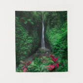 Wälder | Leke Leke Wasserfälle in Bali Wandteppich (Vorderseite)