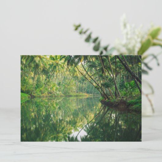 Wälder | Mangrovenwald Dankeskarte (Stehend Vorderseite)