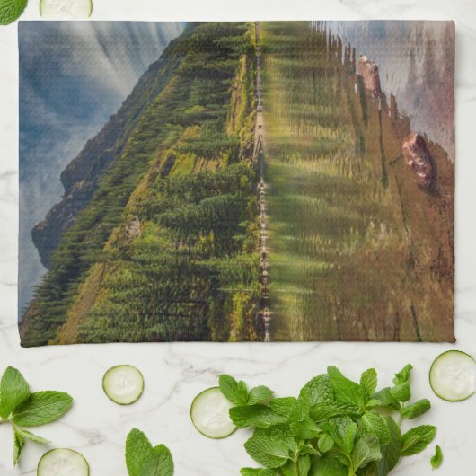 Wälder | Maroon Bells Colorado Geschirrtuch (Gefaltet)