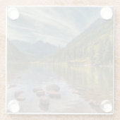 Wälder | Maroon Bells Colorado Glasuntersetzer (Rückseite)