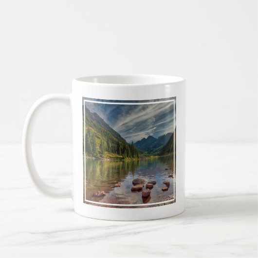 Wälder | Maroon Bells Colorado Kaffeetasse (Links)