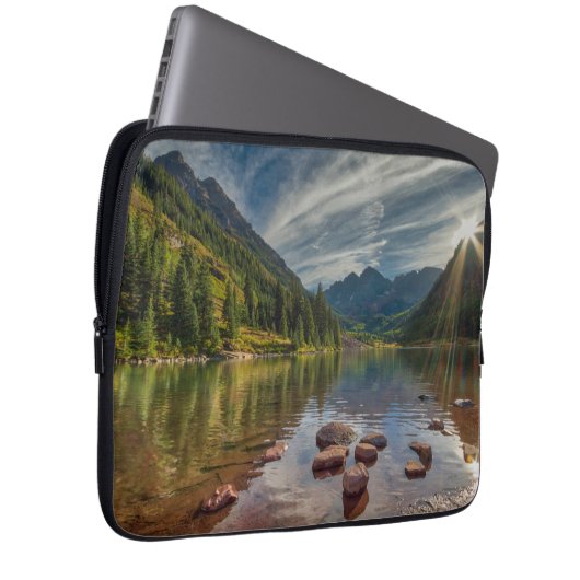 Wälder | Maroon Bells Colorado Laptopschutzhülle (Vorne Rechts)