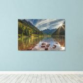 Wälder | Maroon Bells Colorado Leinwanddruck (Insitu (Holzboden))