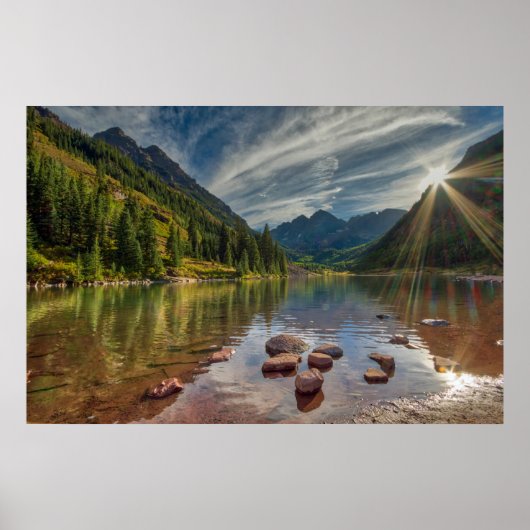 Wälder | Maroon Bells Colorado Poster (Vorne)