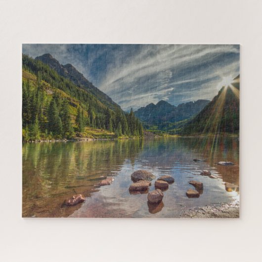 Wälder | Maroon Bells Colorado Puzzle (Horizontal)