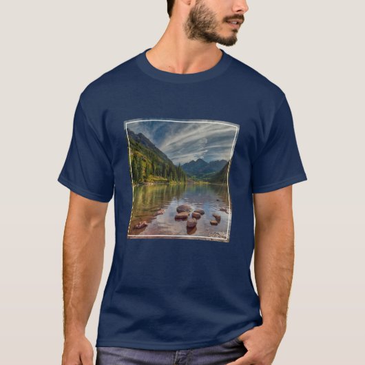 Wälder | Maroon Bells Colorado T-Shirt (Vorderseite)