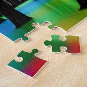 Wälder mit Bäumen umsäumt mit farbigem Wasser Puzzle (Seite)