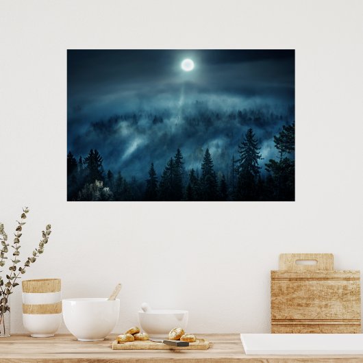 Wälder | Mondwald Poster (Küche)