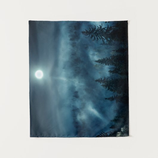 Wälder | Mondwald Wandteppich (Vorderseite)