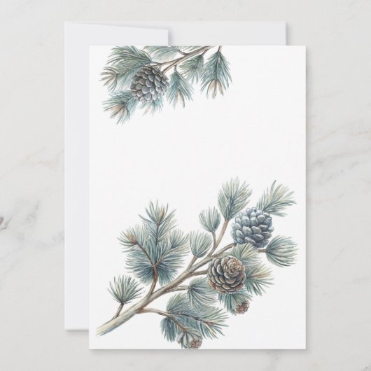 Wälder niedliche Babytiere Babydusche Einladung (Rückseite)