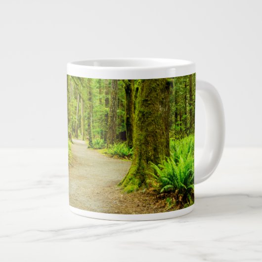 Wälder | Olympischer Nationalpark Jumbo-Tasse (Vorderseite Rechts)