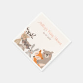 Wälder Papier Napkin Tiere Wald Bear Fox Serviette (Ecke)