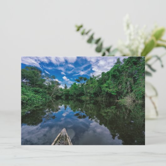 Wälder | Peruanischer Dschungelwald Dankeskarte (Stehend Vorderseite)