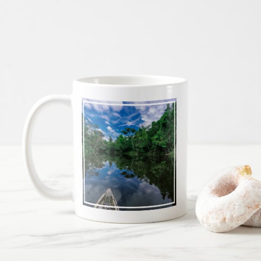 Wälder | Peruanischer Dschungelwald Kaffeetasse (Mit Donut)