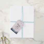 Wälder, Pinienbäume Danke Geschenkanhänger (Mit Garn)