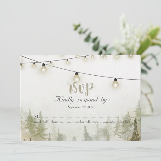 Wälder, Pinienbäume, UAWG Einladung (Stehend Vorderseite)