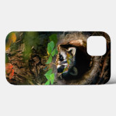 Wälder | Raccoon Peeking Case-Mate iPhone Hülle (Rückseite (Horizontal))