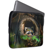 Wälder | Raccoon Peeking Laptopschutzhülle (Vorne Rechts)