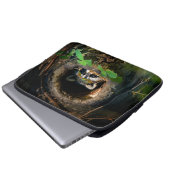Wälder | Raccoon Peeking Laptopschutzhülle (Vorne Knopf)