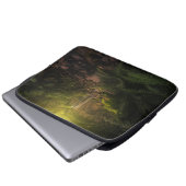 Wälder | Sonnenlicht Highlights Wasserfall Laptopschutzhülle (Vorne Knopf)